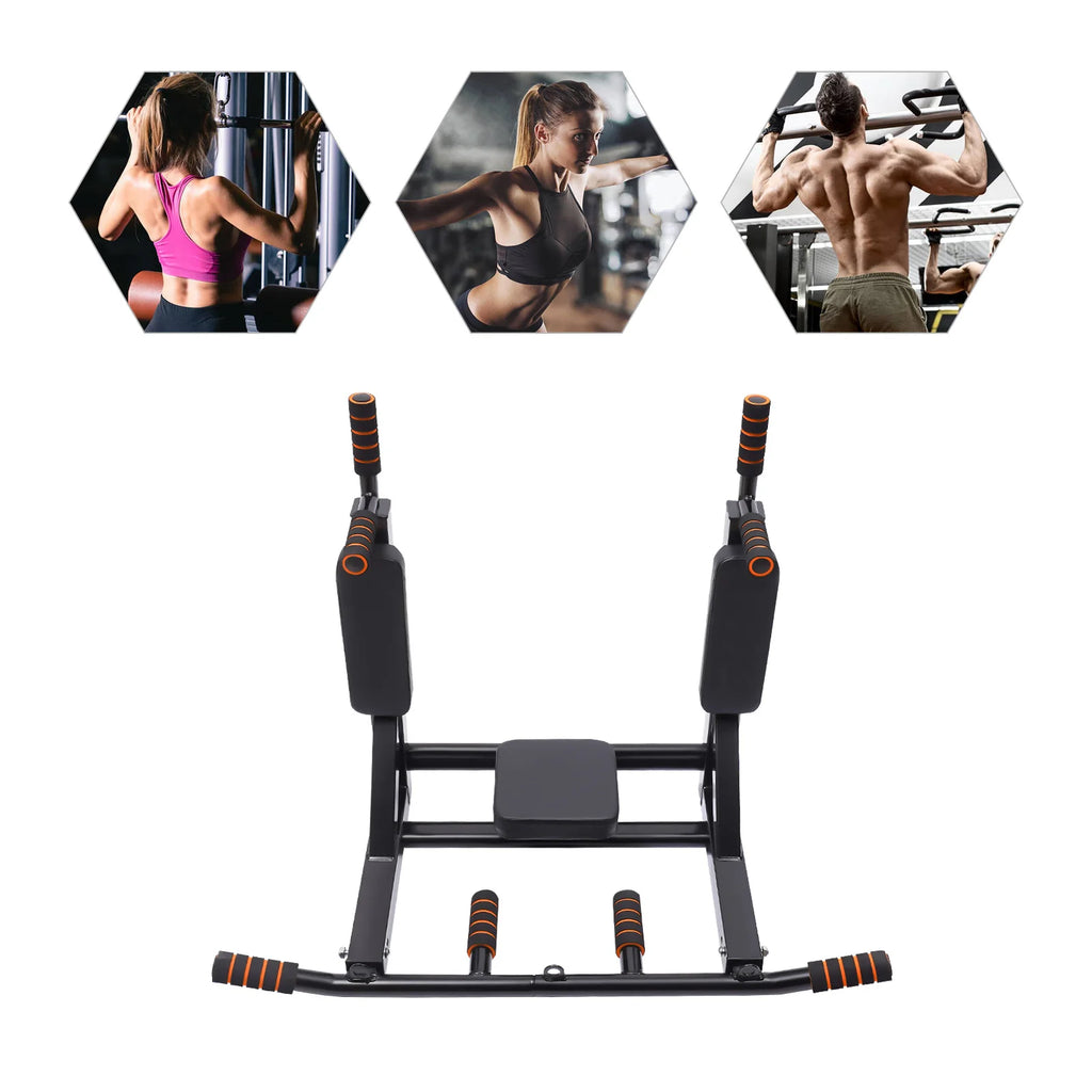 Wall-mount Pull Up Bar Chin Up Bar Multifunctional Dip Station for Indoor Gym Workout Training Equipment Fitness Dip Stand