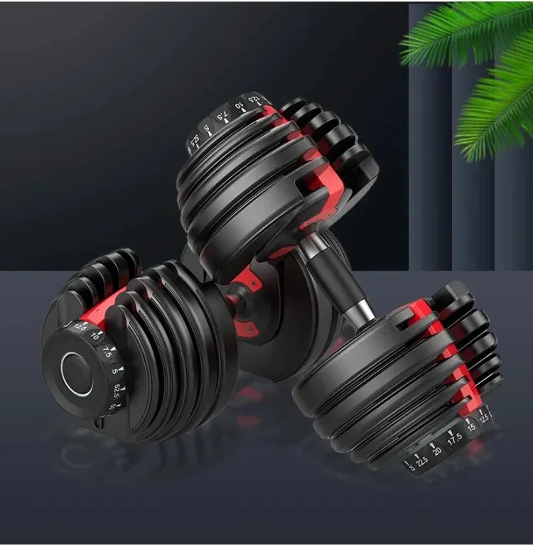 40kg/90 lbs. Smart, Fast, Detachable, and Adjustable Dumbbells: Household and Gym Fitness Equipment, Ideal for Weight Training