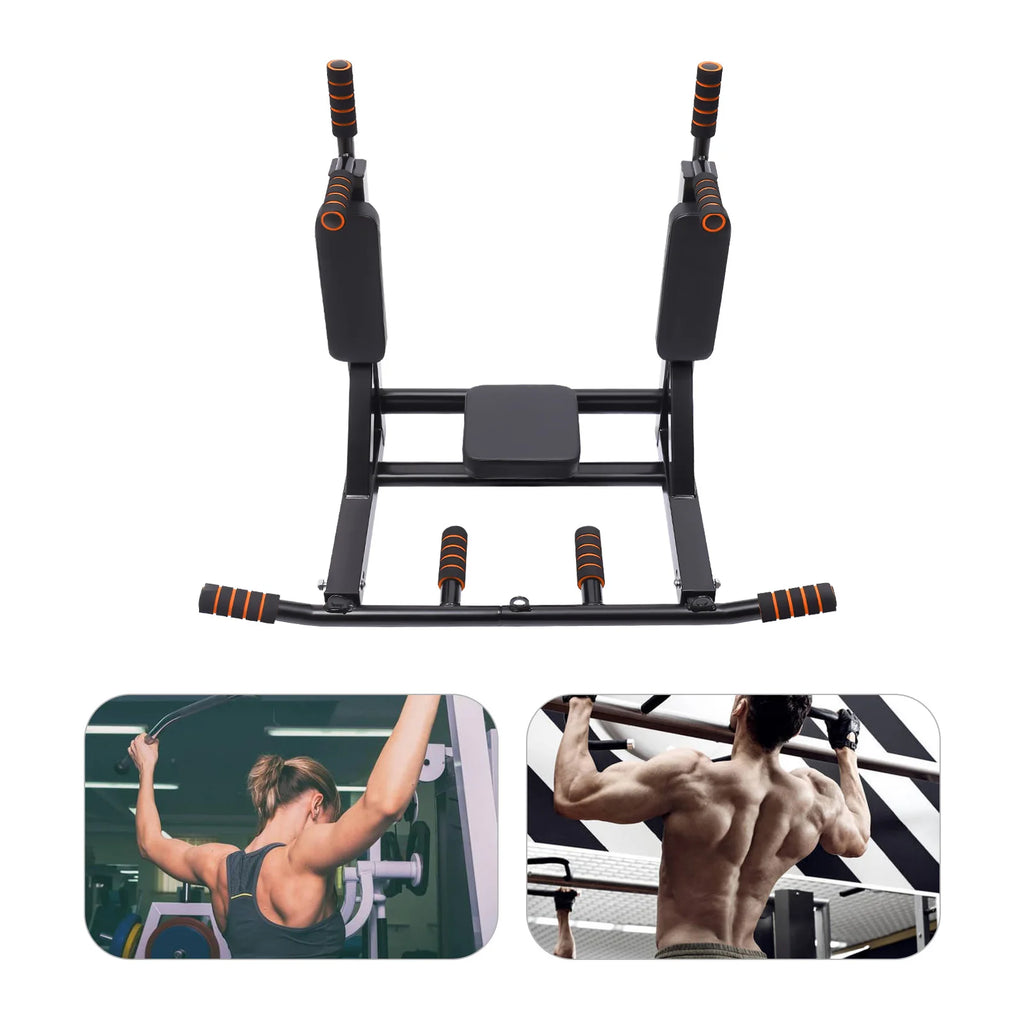 Wall-mount Pull Up Bar Chin Up Bar Multifunctional Dip Station for Indoor Gym Workout Training Equipment Fitness Dip Stand