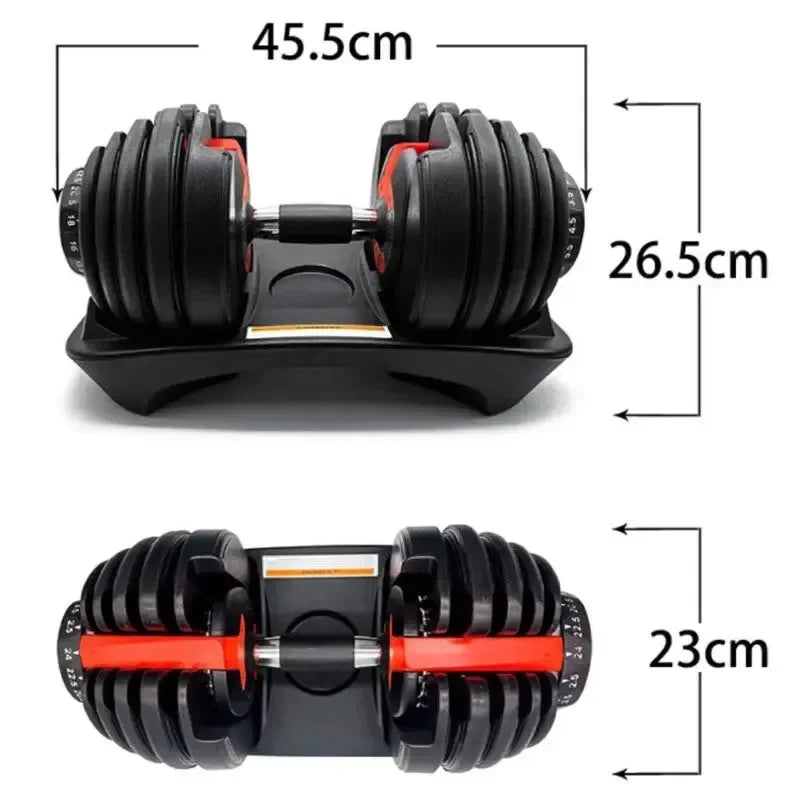 40kg/90 lbs. Smart, Fast, Detachable, and Adjustable Dumbbells: Household and Gym Fitness Equipment, Ideal for Weight Training