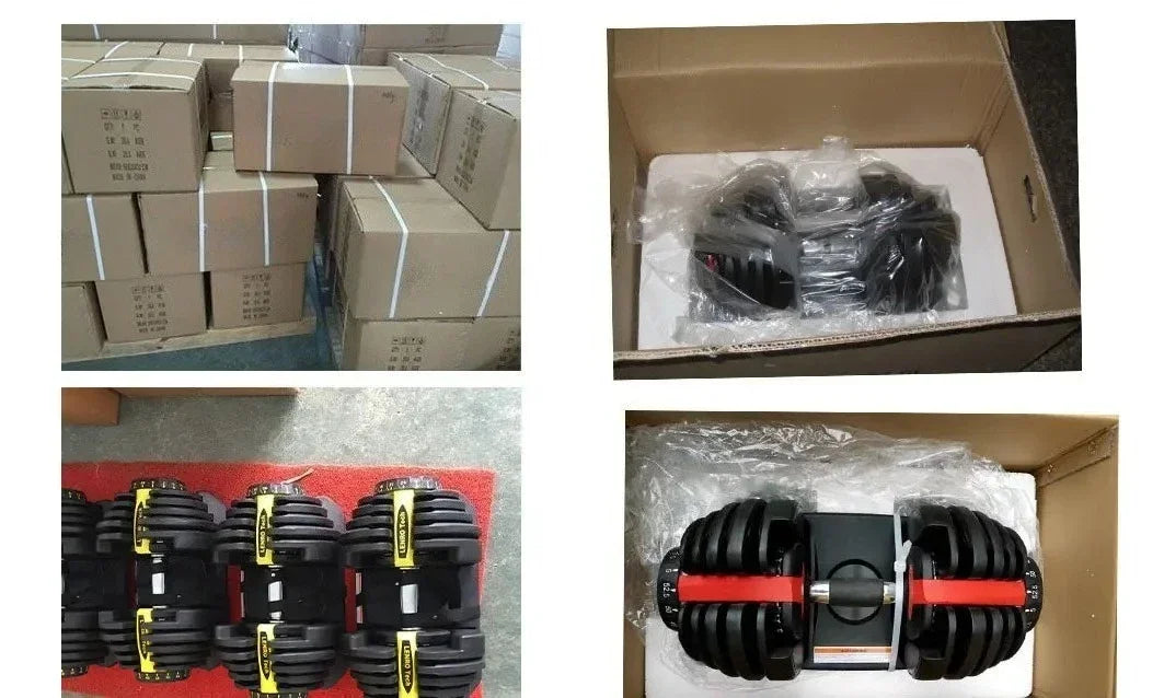 40kg/90 lbs. Smart, Fast, Detachable, and Adjustable Dumbbells: Household and Gym Fitness Equipment, Ideal for Weight Training