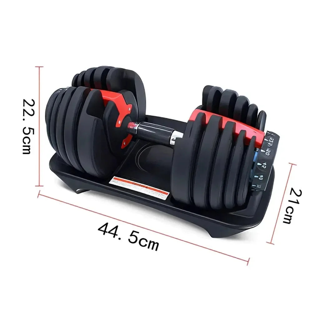 40kg/90 lbs. Smart, Fast, Detachable, and Adjustable Dumbbells: Household and Gym Fitness Equipment, Ideal for Weight Training
